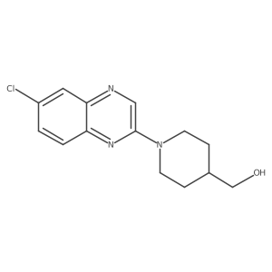 [1-(6-Chloroquinoxalin-2-yl)piperidin-4-yl]methanol结构式