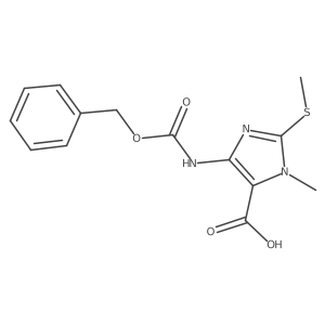 4-{[(benzyloxy)carbonyl]amino}-1-methyl-2-(methylsulfanyl)-1H-imidazole-5-carboxylic acid Structure