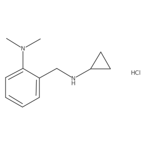 2-[(cyclopropylamino)methyl]-N,N-dimethylaniline hydrochloride结构式