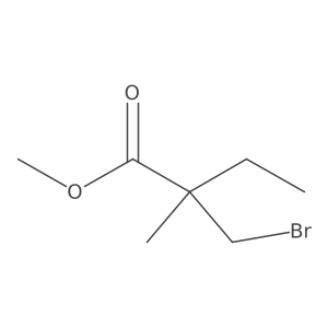 Methyl 2-(bromomethyl)-2-methylbutanoate结构式