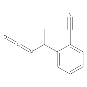 2-(1-Isocyanatoethyl)benzonitrile Structure
