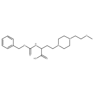 2-{[(Benzyloxy)carbonyl]amino}-4-[4-(2-methoxyethyl)piperazin-1-yl]butanoic acid Structure