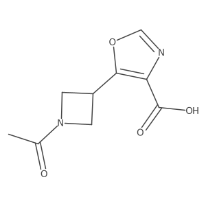 5-(1-Acetylazetidin-3-yl)-1,3-oxazole-4-carboxylic acid Structure