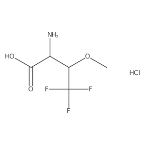 2-Amino-4,4,4-trifluoro-3-methoxybutanoic acid hydrochloride Structure