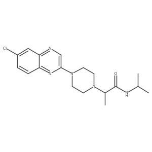 2-[4-(6-chloroquinoxalin-2-yl)piperazin-1-yl]-N-(propan-2-yl)propanamide Structure