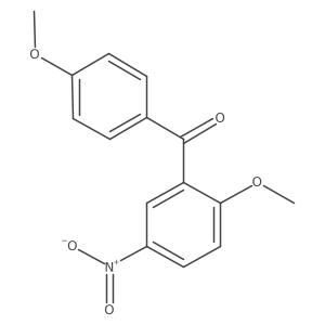 2-Methoxy-5-nitrophenyl 4-methoxyphenyl ketone Structure