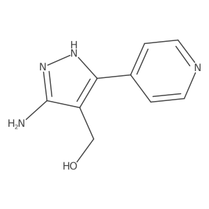 [5-Amino-3-(4-pyridyl)-4-pyrazolyl]methanol Structure