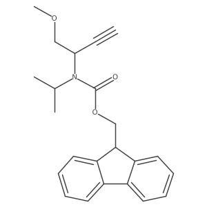 (9H-fluoren-9-yl)methyl N-(1-methoxybut-3-yn-2-yl)-N-(propan-2-yl)carbamate结构式