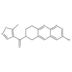 4-{3-bromo-6H,7H,8H,9H-pyrido[2,3-b]1,6-naphthyridine-7-carbonyl}-5-methyl-1,2-oxazole结构式