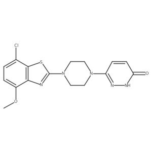 6-[4-(7-Chloro-4-methoxy-1,3-benzothiazol-2-yl)piperazin-1-yl]pyridazin-3-ol结构式