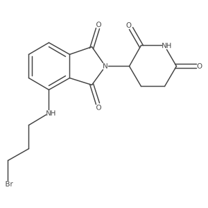 Pomalidomide-C3-Br结构式