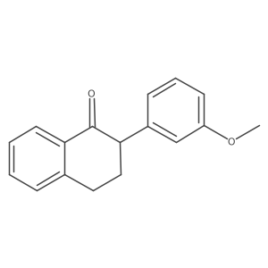 2-(3-Methoxyphenyl)tetralin-1-one结构式