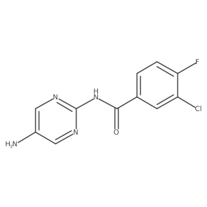 N-(5-aminopyrimidin-2-yl)-3-chloro-4-fluorobenzamide Structure