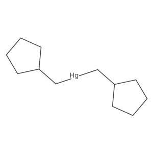 Bis(cyclopentylmethyl)mercury Structure