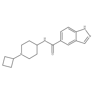 N-(1-Cyclobutyl-4-piperidinyl)-1H-indazole-5-carboxamide Structure