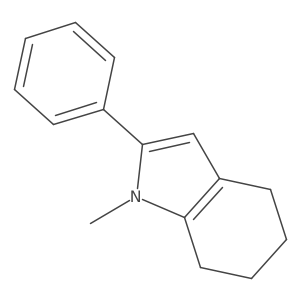 4,5,6,7-Tetrahydro-1-methyl-2-phenyl-1H-indole结构式