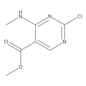 2-Chloro-4-methylamino-5-methoxycarbonyl-pyrimidine结构式