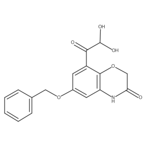 6-benzyloxy-8-(2,2-dihydroxyacetyl)-4H-benzo[1,4]oxazin-3-one Structure