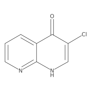 3-Chloro-1,8-naphthyridin-4-ol结构式
