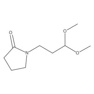 1-(3,3-Dimethoxypropyl)-2-pyrrolidinone结构式
