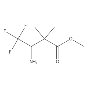 Methyl 3-amino-4,4,4-trifluoro-2,2-dimethylbutanoate结构式