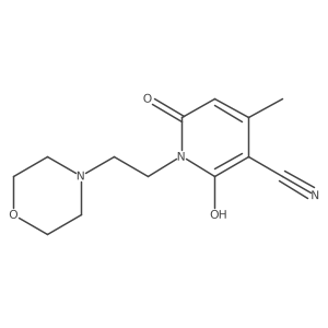 6-Hydroxy-4-methyl-1-[2-(morpholin-4-yl)ethyl]-2-oxo-1,2-dihydropyridine-3-carbonitrile结构式
