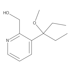 [3-(1-Ethyl-1-methoxy-propyl)-pyridin-2-yl]-methanol Structure