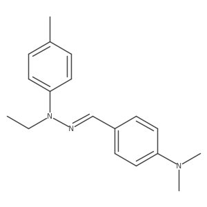 4-(Dimethylamino)benzaldehyde 2-ethyl-2-(4-methylphenyl)hydrazone结构式