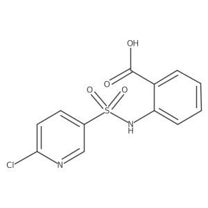 N-(6-chloro-pyridine-3-sulfonyl)-anthranilic acid Structure