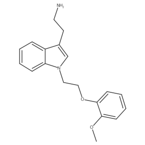 1-[2-(2-Methoxyphenoxy)ethyl]-1H-indole-3-ethanamine Structure