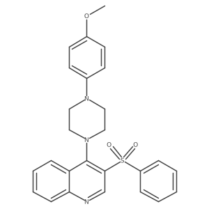 3-(Benzenesulfonyl)-4-[4-(4-methoxyphenyl)piperazin-1-yl]quinoline Structure
