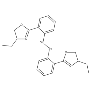 1,2-Bis(2-(4-ethyl-4,5-dihydrooxazol-2-yl)phenyl)diselane结构式