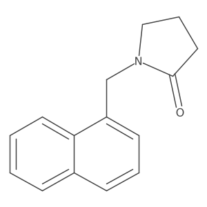 1-(Naphthalen-1-ylmethyl)pyrrolidin-2-one结构式