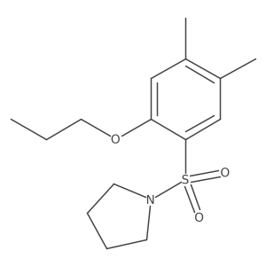 [(4,5-Dimethyl-2-propoxyphenyl)sulfonyl]pyrrolidine结构式