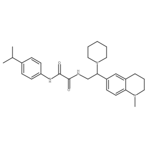 N-[2-(1-methyl-1,2,3,4-tetrahydroquinolin-6-yl)-2-(piperidin-1-yl)ethyl]-N'-[4-(propan-2-yl)phenyl]ethanediamide Structure