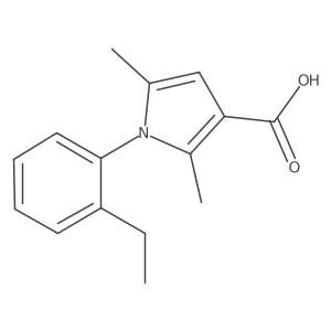 1-(2-ethylphenyl)-2,5-dimethyl-1H-pyrrole-3-carboxylic acid Structure