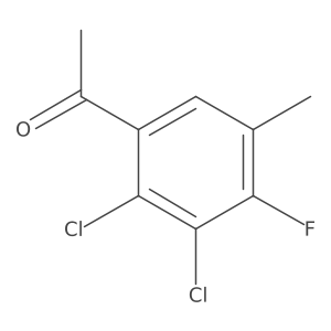 1-(2,3-Dichloro-4-fluoro-5-methylphenyl)ethanone Structure