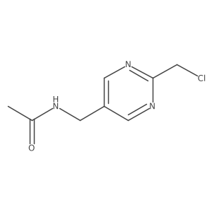 N-((2-(Chloromethyl)pyrimidin-5-yl)methyl)acetamide结构式