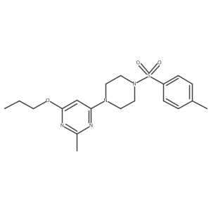 2-Methyl-4-propoxy-6-(4-tosylpiperazin-1-yl)pyrimidine结构式