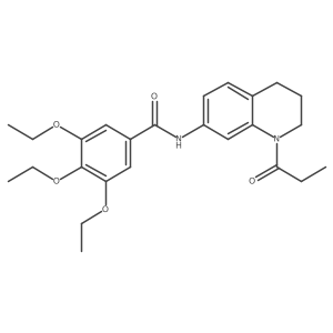 3,4,5-triethoxy-N-(1-propanoyl-1,2,3,4-tetrahydroquinolin-7-yl)benzamide Structure