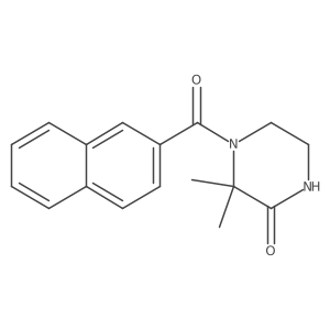 4-(2-Naphthoyl)-3,3-dimethylpiperazin-2-one结构式