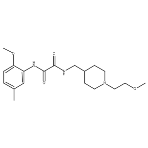 N1-(2-methoxy-5-methylphenyl)-N2-((1-(2-methoxyethyl)piperidin-4-yl)methyl)oxalamide结构式