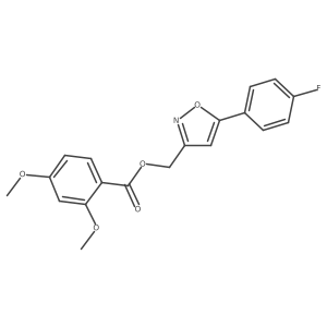 (5-(4-Fluorophenyl)isoxazol-3-yl)methyl 2,4-dimethoxybenzoate Structure