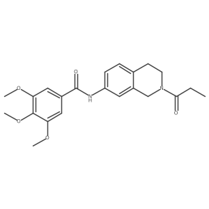 3,4,5-trimethoxy-N-(2-propionyl-1,2,3,4-tetrahydroisoquinolin-7-yl)benzamide Structure