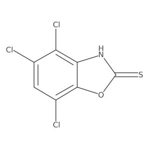 4,5,7-Trichloro-1,3-benzoxazole-2-thiol Structure