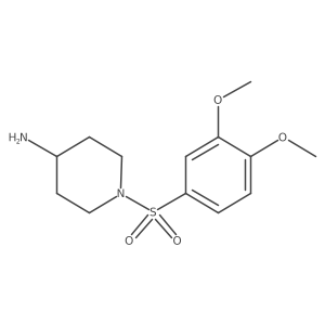 1-(3,4-Dimethoxybenzenesulfonyl)piperidin-4-amine Structure