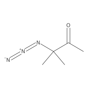 3-Azido-3-methylbutan-2-one结构式