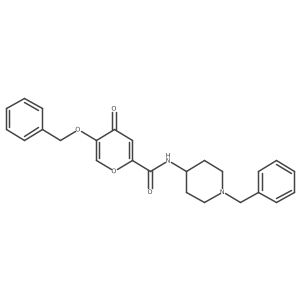 5-(benzyloxy)-N-(1-benzylpiperidin-4-yl)-4-oxo-4H-pyran-2-carboxamide Structure