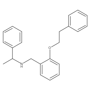 N-[2-(Phenethyloxy)benzyl]-1-phenyl-1-ethanamine Structure