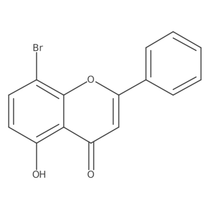8-Bromo-5-hydroxy-2-phenyl-4H-1-benzopyran-4-one Structure